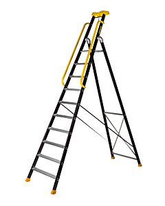 ESCABEAU ALUMINIUM LAQUE MP 10 MARCHES - CENTAURE 439210