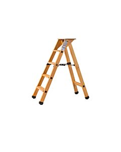 ESCABEAU LYONNAIS BOIS 4 MARCHES + TABLETTE - CENTAURE 483204