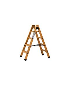 ESCABEAU DOUBLE ACCES BOIS 2X4 MARCHES + TABLETTE - CENTAURE 483604