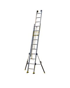 ECHELLE COULISSANTE 2 PLANS A CORDE AVEC STABILISATEURS C2 STAB' 2X10 BX, 3M00/4M95 - CENTAURE 512410