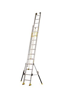 ECHELLE COULISSANTE 2 PLANS A CORDE AVEC STABILISATEURS C2 STAB' 2X12 BX, 3M55/6M05 - CENTAURE 512412