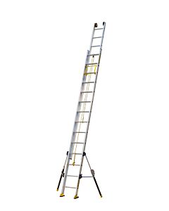 ECHELLE COULISSANTE 2 PLANS A CORDE AVEC STABILISATEURS C2 STAB' 2X14 BX, 4M10/6M60 - CENTAURE 512414