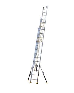 ECHELLE COULISSANTE 3 PLANS A CORDE AVEC STABILISATEURS C3 STAB' 3X13 BX, 3M85/8M85 - CENTAURE 512613