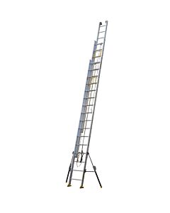 ECHELLE COULISSANTE 3 PLANS A CORDE AVEC STABILISATEURS C3 STAB' 3X16 BX, 4M70/11M35 - CENTAURE 512616