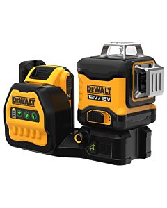 NIVEAU LASER MULTILIGNES 3X360° XR 12V / 18V 2AH LI-ION - FAISCEAUX VERTS - DEWALT DCE089D1G18-QW