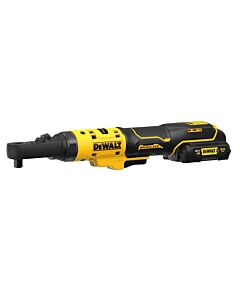 CLE A CLIQUET XR 12V 3AH LI-ION BRUSHLESS - TETES INTERCHANGEABLES 1/4", 3/8" ET PORTE EMBOUT HEXAGONAL 1/4" - PACK "GFN" - DEWALT DCF500L2G-QW