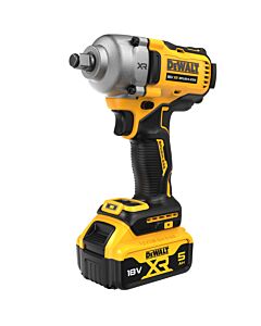 BOULONNEUSE A CHOCS 1/2‘’ XR 18V 5AH LI-ION BRUSHLESS 812 NM - JONC DE SECURITE - DEWALT DCF891P2T-QW