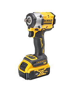 BOULONNEUSE A CHOCS 1/2'' COMPACTE XR 18V 5AH LI-ION BRUSHLESS 406 NM - JONC DE SECURITE - DEWALT DCF921P2T-QW