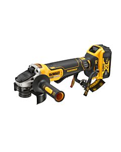 MEULEUSE 125 MM XR 18V BRUSHLESS - INTERRUPTEUR A PALETTE - LANIERE DE SECURITE - DEWALT DCG406P2LRT-QW