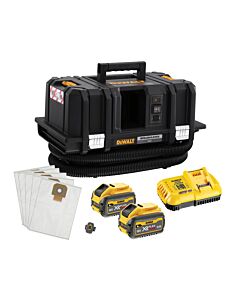 ASPIRATEUR TSTAK XR FLEXVOLT 54V 2AH LI-ION BRUSHLESS EAU ET POUSSIERES - CLASSE M - DEWALT DCV586MT2-QW