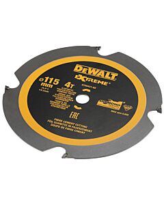 LAME DE SCIE CIRCULAIRE PORTATIVE DENTURE DIAMANT, 115X9.5MM, 4 DENTS, FT, ANGLE D'ATTAQUE 12 POUR LA COUPE DE FIBRE CIMENT ET LAMINES - DEWALT DT20421-QZ