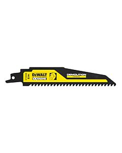 LAME DE SCIE SABRE CARBURE 152MM POUR LE BOIS AVEC CLOUS / 6TPI - DEWALT DT20440-QZ