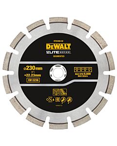 DISQUE BETON ASPHALTE ELITE DIAMANT 230X22.23MM - DEWALT DT20466-QZ