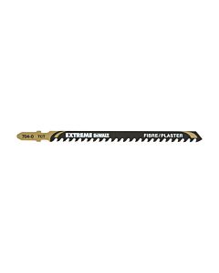LAME POUR SCIE SAUTEUSE AU CARBURE DE TUNGSTENE PROFONDEUR DE COUPE < 65MM ATTACHE EN T FIBRE DE VERRE, PLASTIQUE, CORIAN - DEWALT DT2056-QZ