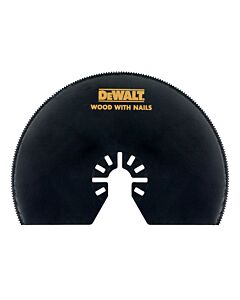 LAME Ø100M BIM SEMI CIRCULAIRE POUR MULTI-CUTTER  BOIS, BOIS AVEC CLOUS, PLAQUE DE PLATRE, PVC - DEWALT DT20708-QZ