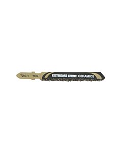 LAME POUR SCIE SAUTEUSE AU CARBURE DE TUNGSTENE PROFONDEUR DE COUPE< 10MM ATTACHE EN T CARRELAGE, CERAMIQUE, FIBRE DE VERRE, PLASTIQUE RENFORCE - DEWALT DT2102-QZ