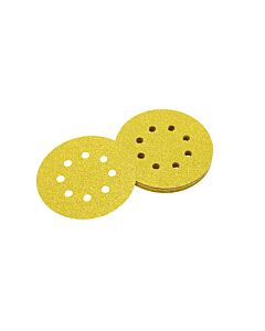DISQUE ABRASIF VELCRO POUR PONCEUSES EXCENTRIQUES GRAIN 60 - 8 PERFORATIONS Ø 125MM POUR DWE6423-QS - DEWALT DT3112-QZ