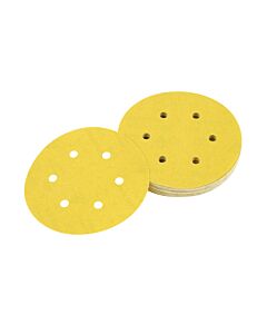 DISQUE ABRASIF VELCRO POUR PONCEUSES EXCENTRIQUES GRAIN 60 - 6 PERFORATIONS Ø 150MM POUR DWE6423-QS - DEWALT DT3122-QZ