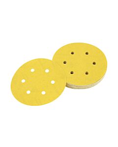 DISQUE ABRASIF VELCRO POUR PONCEUSES EXCENTRIQUES GRAIN 180 - 6 PERFORATIONS Ø 150MM POUR DWE6423-QS - DEWALT DT3126-QZ