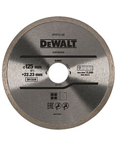 DISQUE A JANTE CONTINUE POUR BETON, BRIQUE ET PIERRE 125X22.2MM - DEWALT DT3713-QZ