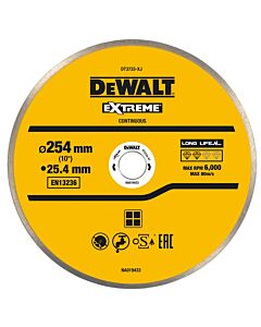 DISQUE POUR SCIE A CARRELAGE EN CERAMIQUE 250X25.4MM - DEWALT DT3733-XJ