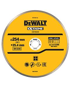 LAME POUR PORCELAINE ET PIERRE 250X25.4MM - DEWALT DT3734-XJ