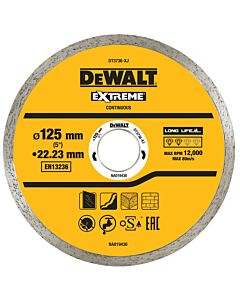 DISQUE FRITTE POUR LE CARRELAGE 125X22.2MM, HAUTEUR SEGMENT 7MM - DEWALT DT3736-XJ