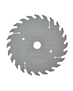 LAME DE SCIE CIRCULAIRE PORTATIVE CARBURE EXTREME WORKSHOP, 160X20MM, 24 DENTS, ATB/TRONCONNAGE, ANGLE D'ATTAQUE 25 POUR LA COUPE DU BOIS DUR ET TENDRE, MDF, CONTREPLAQUES, STRATIFIES ET PLACAGES - DEWALT DT4026-QZ