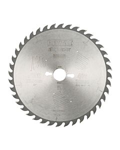 LAME DE SCIE CIRCULAIRE STATIONNAIRE EXTREME WORKSHOP 250X30MM, 40 DENTS, ATB/TRONCONNAGE, ANGLE D'ATTAQUE 10 POUR LA COUPE DU BOIS DUR ET TENDRE, MDF, CONTREPLAQUES, STRATIFIES ET PLACAGES - DEWALT DT4322-QZ