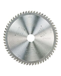 LAME DE SCIE CIRCULAIRE STATIONNAIRE EXTREME WORKSHOP 216X30MM, 60 DENTS, ATB/COUPE FINE, ANGLE D'ATTAQUE -5 POUR LA COUPE DU BOIS DUR ET TENDRE, MDF, CONTREPLAQUES, STRATIFIES ET PLACAGES - DEWALT DT4350-QZ