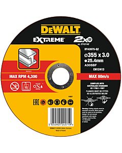 DISQUE A TRONCONNER 355X3X25,4MM  - DEWALT DT43975-QZ