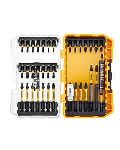 PETIT COFFRET TOUGHCASE 37 PIECES :  EMBOUTS 25MM: PH1 X1, PH2 X1, PZ1 X1, PZ2 X1, T10 X2, T15 X3, T20 X5, T25 X4, T27 X1, T30 X1 T20 SECURITE X1, T25 SECURITE X1 EMBOUTS FLEXTORQ 57MM: PH2 X1, PZ2 X1, T10 X1, T15 X2, T20 X3, T25 X3  EMBOUTS FLEXTORQ 89MM
