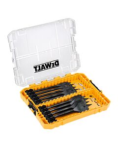 MOYEN COFFRET TOUGHCASE BOIS EXTREME 9 PIECES MECHES PLATE DIAMETRE : 12, 14, 16, 18, 20, 22, 25, 28, 32MM  - DEWALT DT70751-QZ