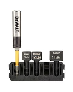 BARRETTE PORTE-EMBOUT TORSION + DOUILLES COMPACTES Ø 8/10/13MM - DEWALT DT70826-QZ
