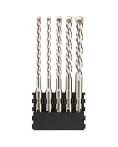 BARRETTE DE 5 FORETS SDS+ : 6X160MM (X2), 8X160MM, 10X160MM, 12X160MM - DEWALT DT70836-QZ