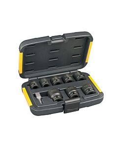 COFFRET DE 8 DOUILLES A CHOCS 10,13,15,17,19,22,24,27 + ADAPTATEUR - DEWALT DT7507-QZ