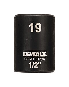 DOUILLE IMPACT DIAMETRE 19 MM 1/2" - DEWALT DT7537-QZ