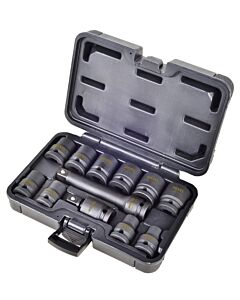 COFFRET DE DOUILLES A CHOC 1/2’’ 12 PIECES - HEXEL 3841