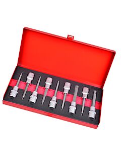 COFFRET DE DOUILLES TOURNEVIS 1/2’’ TORX 100 MM 9 PCS - HEXEL 518C9
