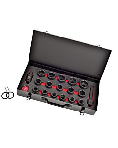 COFFRET DE DOUILLES A CHOC 3/4’’ 18 PIECES - HEXEL 603C18