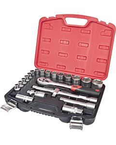 COFFRET DE DOUILLES 1/2'' 22 PIECES - HEXEL F22