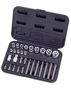 COFFRET DE DOUILLES TORX 30 PIECES - HEXEL FE30