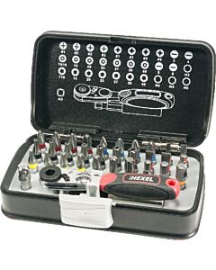 COFFRET DE DOUILLES 1/4" 33 PIECES - HEXEL XS33