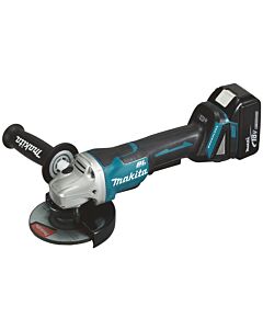 MEULEUSE 125MM BL FREIN+HOMORT BL1850BX2+DC18R+MKP - MAKITA DGA508RTJ