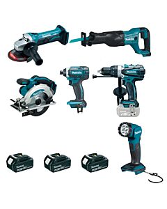 TD152+JR186+HP458+SS610+GA452+ML815+3X1840B+18RC - MAKITA DLX6104MX1