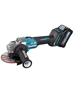 XGT MEULEUSE 125MM + BL4040×2 + DC40RA + MAKPAC4 - MAKITA GA005GM201