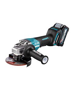 XGT MEULEUSE 125MM + BL4040×2 + DC40RC + MAKPAC4 - MAKITA GA013GM201
