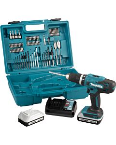 PERCEUSE VISS. PERCUSSION 42NM BL1820G×2 + ACC74PC - MAKITA HP488DAEX1
